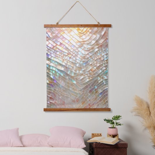 Wood met bovenzijde wandtapijt hangend wandkleed (Slaapkamer)