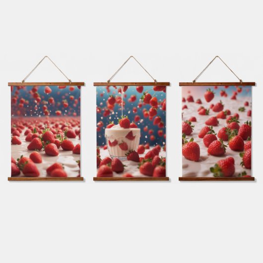 Wood met bovenzijde wandtapijt hangend wandkleed (Driedubbel)