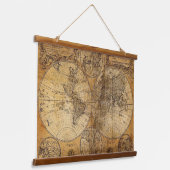 Wood met bovenzijde wandtapijt hangend wandkleed (Gebogen)