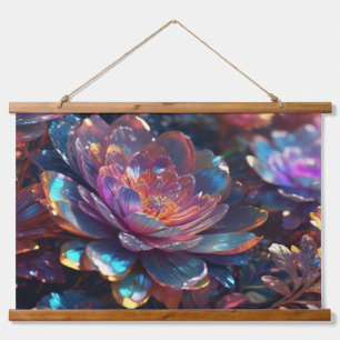 Wood met bovenzijde wandtapijt hangend wandkleed