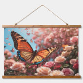 Wood met bovenzijde wandtapijt hangend wandkleed (Voorkant 2)