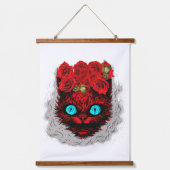 Wood met bovenzijde wandtapijt hangend wandkleed (Voorkant)