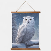 Wood met bovenzijde wandtapijt hangend wandkleed (Voorkant)