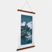 Wood met bovenzijde wandtapijt hangend wandkleed (Gebogen)