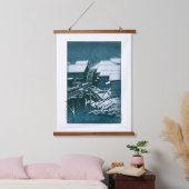 Wood met bovenzijde wandtapijt hangend wandkleed (Slaapkamer)