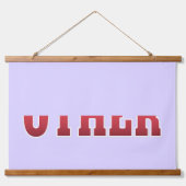 Wood met bovenzijde wandtapijt hangend wandkleed (Voorkant 2)