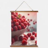 Wood met bovenzijde wandtapijt hangend wandkleed (Voorkant)