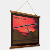 Wood met bovenzijde wandtapijt hangend wandkleed (Gebogen)