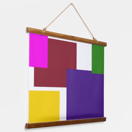 Wood met bovenzijde wandtapijt hangend wandkleed (Gebogen)