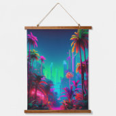 Wood met bovenzijde wandtapijt hangend wandkleed (Voorkant 2)