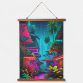 Wood met bovenzijde wandtapijt hangend wandkleed (Voorkant 3)