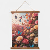 Wood met bovenzijde wandtapijt hangend wandkleed (Voorkant 2)