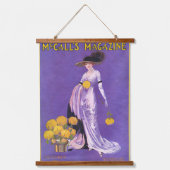 Wood met bovenzijde wandtapijt hangend wandkleed (Voorkant)