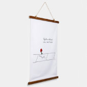 Wood met bovenzijde wandtapijt hangend wandkleed (Gebogen)