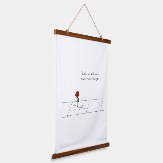 Wood met bovenzijde wandtapijt hangend wandkleed (Gebogen)