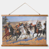 Wood met bovenzijde wandtapijt hangend wandkleed (Voorkant)