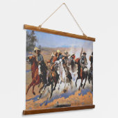 Wood met bovenzijde wandtapijt hangend wandkleed (Gebogen)