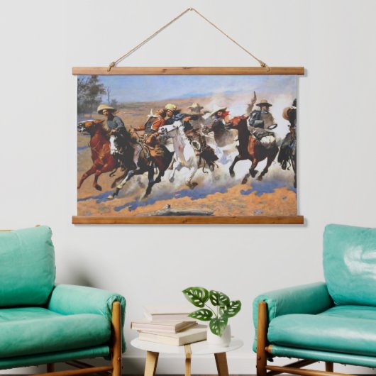 Wood met bovenzijde wandtapijt hangend wandkleed (Woonkamer)