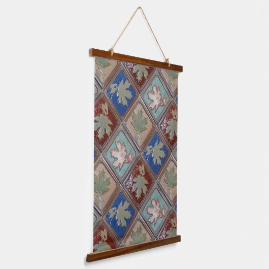 Wood met bovenzijde wandtapijt hangend wandkleed (Gebogen)