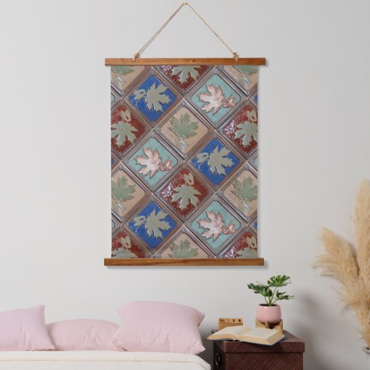 Wood met bovenzijde wandtapijt hangend wandkleed (Slaapkamer)