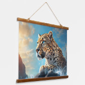 Wood met bovenzijde wandtapijt hangend wandkleed (Gebogen)