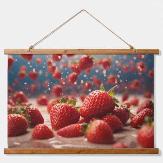 Wood met bovenzijde wandtapijt hangend wandkleed (Voorkant)