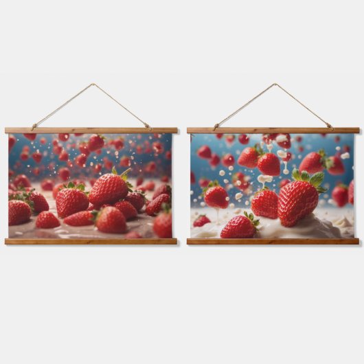 Wood met bovenzijde wandtapijt hangend wandkleed (Dubbel)