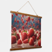 Wood met bovenzijde wandtapijt hangend wandkleed (Gebogen)