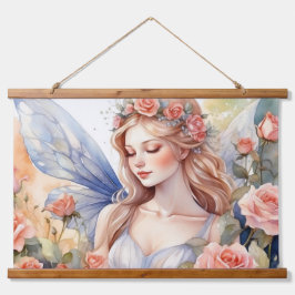 Wood met bovenzijde wandtapijt hangend wandkleed