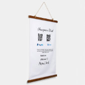 Wood met bovenzijde wandtapijt hangend wandkleed (Gebogen)