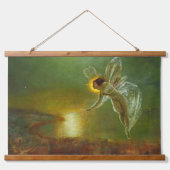 Wood met bovenzijde wandtapijt hangend wandkleed (Voorkant)