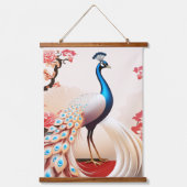 Wood met bovenzijde wandtapijt hangend wandkleed (Voorkant)