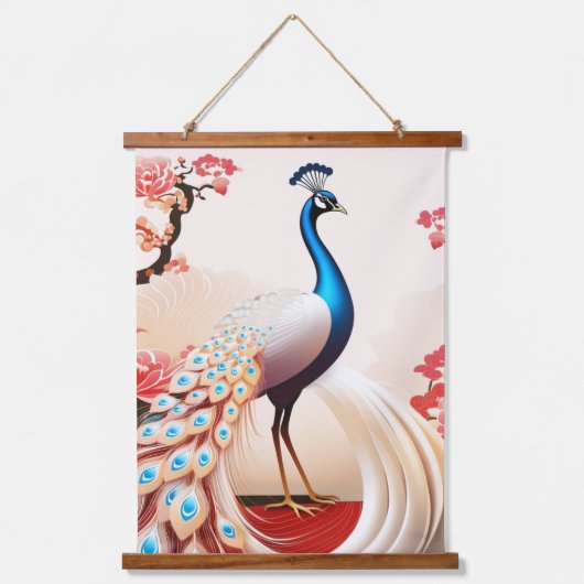 Wood met bovenzijde wandtapijt hangend wandkleed (Voorkant)