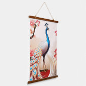 Wood met bovenzijde wandtapijt hangend wandkleed (Gebogen)