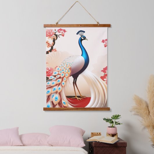 Wood met bovenzijde wandtapijt hangend wandkleed (Slaapkamer)