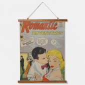 Wood met bovenzijde wandtapijt hangend wandkleed (Voorkant)