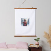 Wood met bovenzijde wandtapijt hangend wandkleed (Slaapkamer)