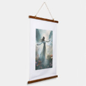 Wood met bovenzijde wandtapijt hangend wandkleed (Gebogen)