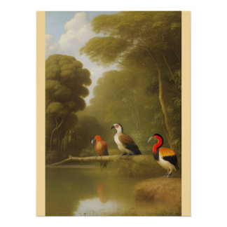 Wood met bovenzijde wandtapijt perfect poster