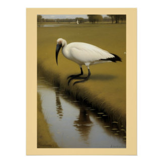 Wood met bovenzijde wandtapijt perfect poster