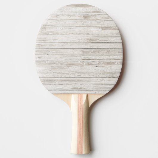 Wood met witte was tafeltennisbatje (Voorkant)