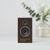 Wood Music Speaker Visitekaartje (Staand voorkant)