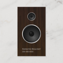 Wood Music Speaker Visitekaartje