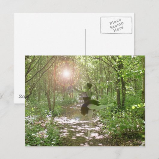 Wood Nymph Briefkaart (Voorkant / Achterkant)