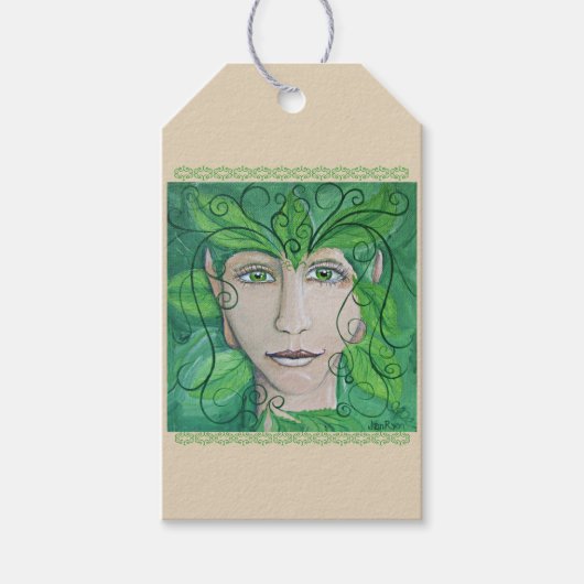 Wood Nymph cadeau label Cadeaulabel (Voorkant)