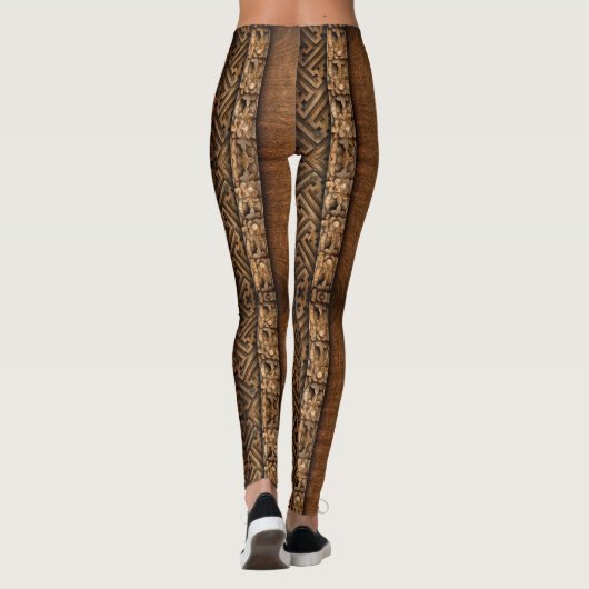 Wood Ornament - Power Yoga Leggings (Achterkant)