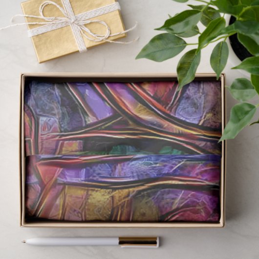 Wood Paarse Wall Art Dream Tissuepapier (Geschenk)