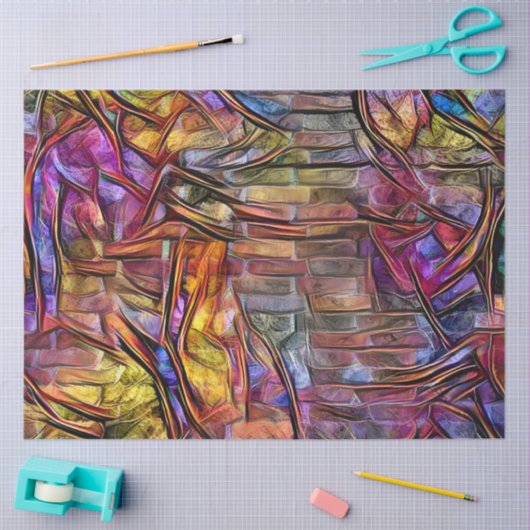 Wood Paarse Wall Art Dream Tissuepapier (Craft)