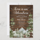 Wood Pine Tree Love is een avontuurlijk vrijgezell Kaart (Voorkant)