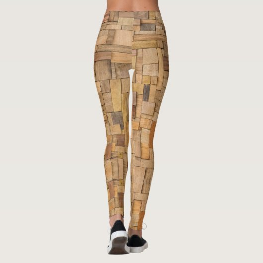 Wood Plywood - Power Yoga Leggings (Achterkant)